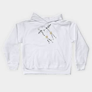 Gemini / Floral Kids Hoodie